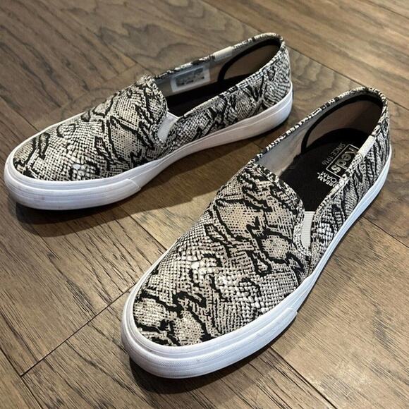 Keds Slip On Sneakers Snakeskin Print Casual Shoes Women's - Picture 2 of 5